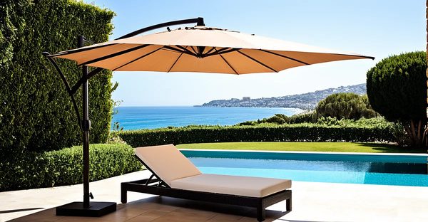 Optez pour le parasol déporté 3x3m marbella pour l'été